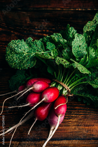 Bunch of fresh red radish