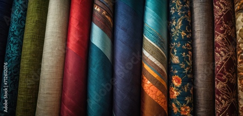  a close up of a bunch of different colors of ties on a rack with a wall in the background of many different colors of ties on a wall in a row.
