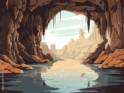 cave in the water
