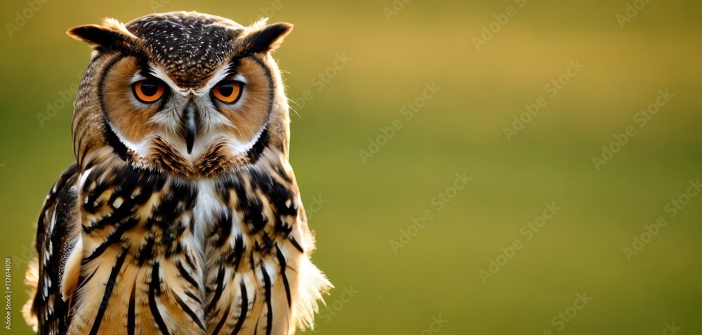a close up of an owl's face with an orange and black stripe on it's head and an orange and white stripe on it's face. a close up of an owl's face with an orange and black stripe on it's head and an orange and white stripe on it's face.