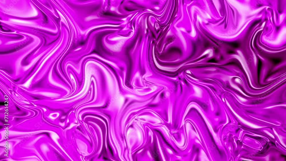 Video animation of a holographic neon foil with purple color gradient. Abstract, liquid, organic background. - Holographic foil. Video animation of a holographic neon foil with purple color gradient. Abstract, liquid, organic background. - Holographic foil.