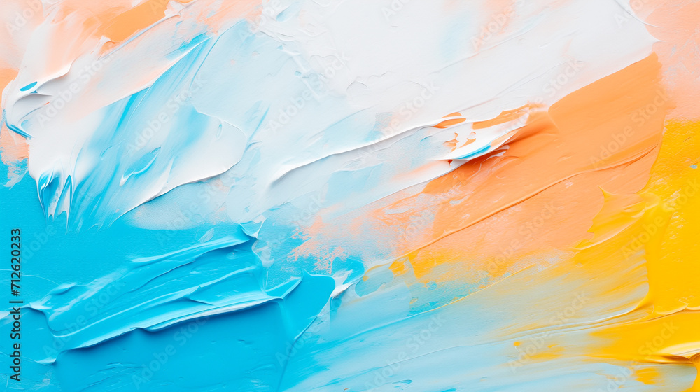 custom made wallpaper toronto digitalColorful Oil Painting, Canvas, Paints. Horizontal Textured Rough Garage. Smeared Paint on Canvas