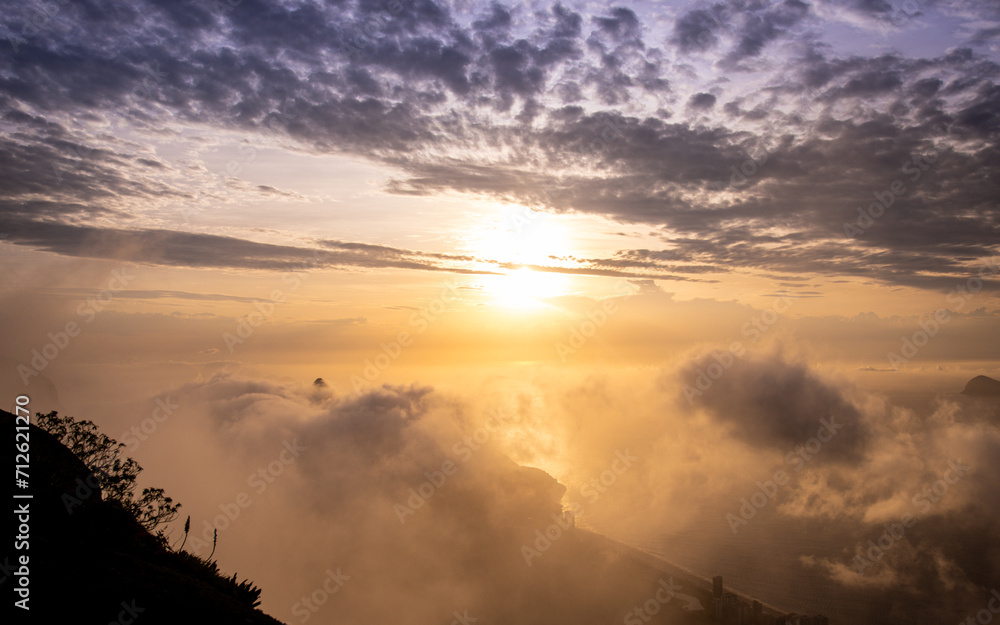 Fototapeta premium sunset in the clouds