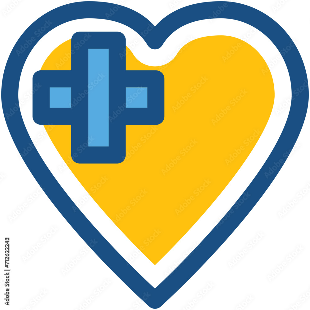 Fototapeta premium Broken Heart Vector Icon