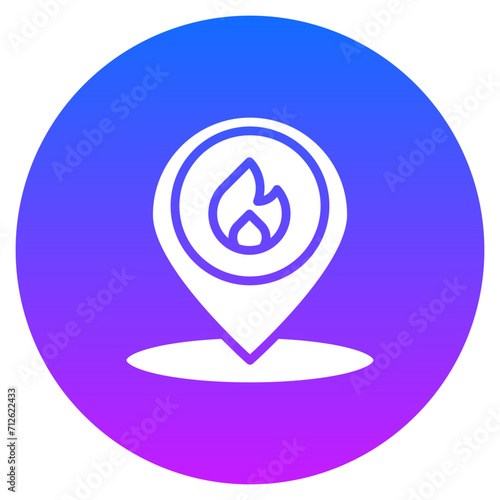 Fire Location Icon of Firefighter iconset.