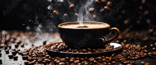 Coffee beans background © DALITALI 41848