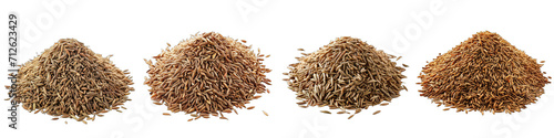 Cumin  Herbs Pile Of Heap Of Piled Up Together Hyperrealistic Highly Detailed Isolated On Transparent Background Png File