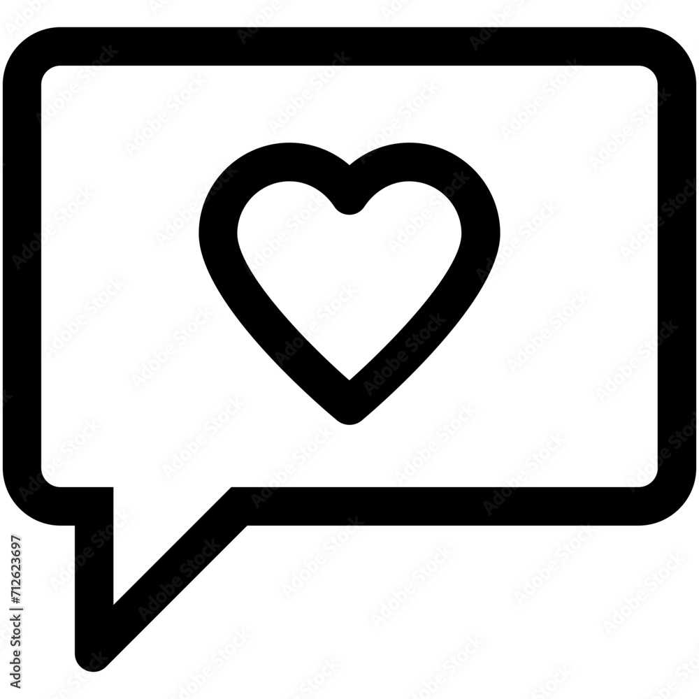 Love message Vector Icon