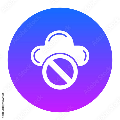 Cloud Inaccessible Icon of Web Hosting iconset.