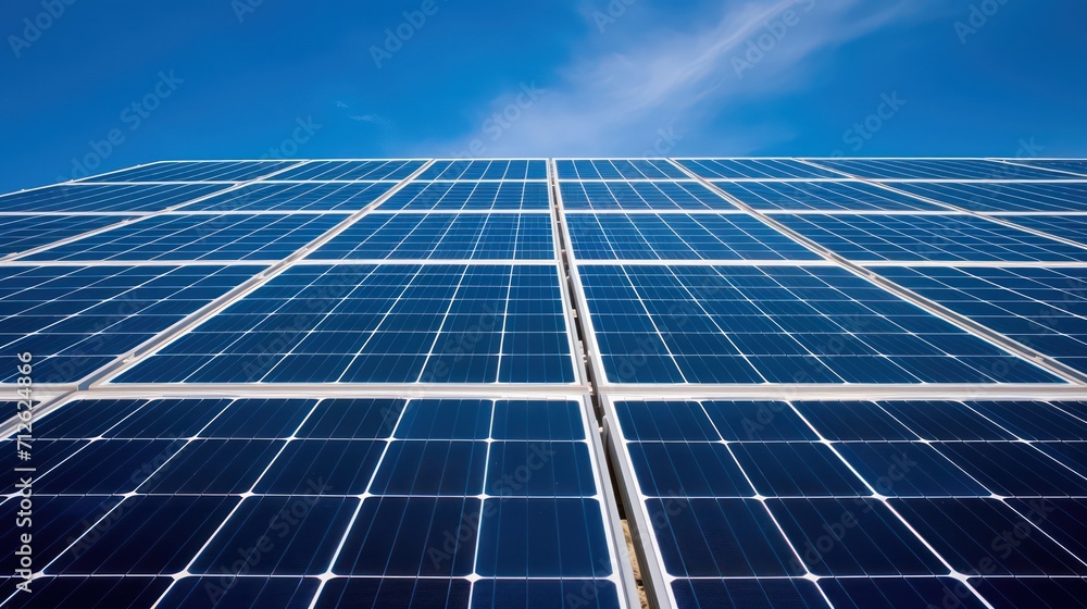 Solar panel energy background with copy space for text, alternative for clean energy in the future Solar panel energy background with copy space for text, alternative for clean energy in the future