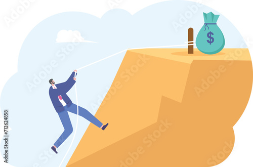 Businessman got the money, investment risk,

