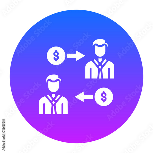 P2P Lending Icon of Banking iconset.