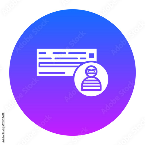 Cheque Fraud Icon of Banking iconset.