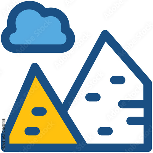 Mountains Vector Icon