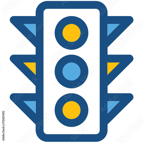 Traffic Lights Vector IconD