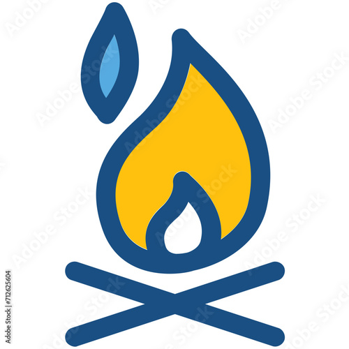 Campfire Vector Icon