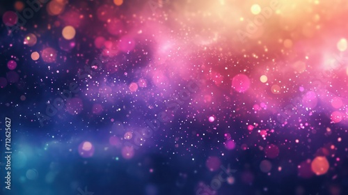 Abstract background featuring vibrant and luminous glitter light effects. 