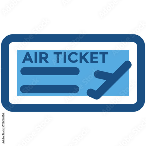 Air Ticket Vector Icon