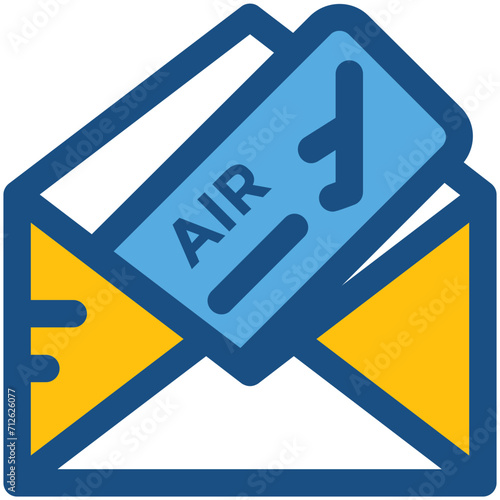 Air Ticket Vector Icon
