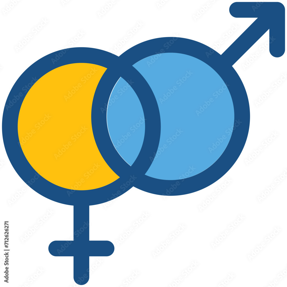 Gender Symbols Vector Icon Gender Symbols Vector Icon