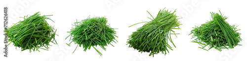Chives  Herbs Pile Of Heap Of Piled Up Together Hyperrealistic Highly Detailed Isolated On Transparent Background Png File