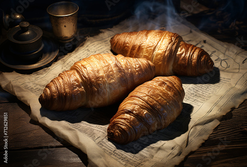 these croissants can be baked on parchment