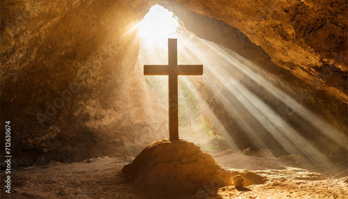 Cross at the cave