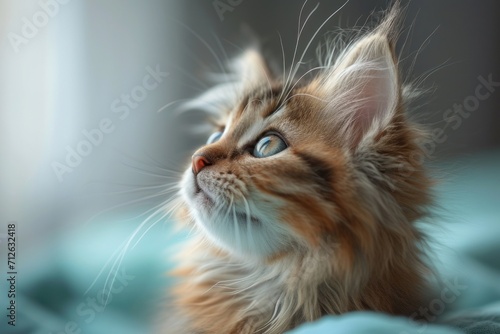 beautiful kittens in a blanket