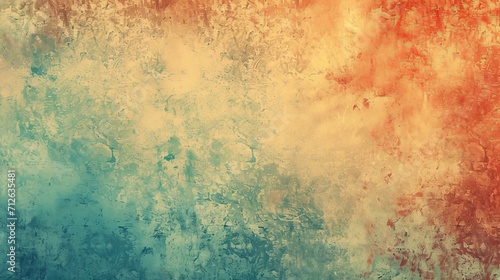 colorful grunge vintage wall background