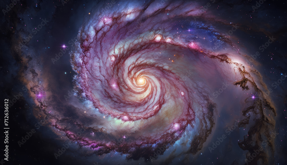 Galactic Whirl - Majestic Spiral Galaxy Space art made with Generative AI Galactic Whirl - Majestic Spiral Galaxy Space art made with Generative AI