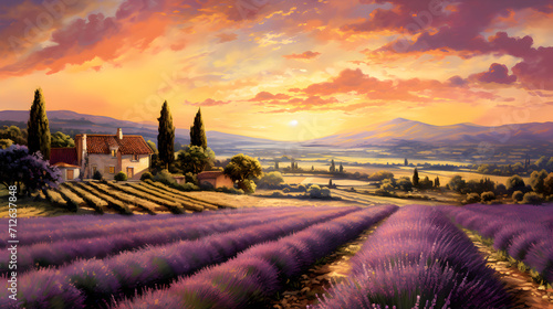 Vivid Purple Fields At Sunset A Stunning Oil Painting Inspired By Tim Hildebrandt And Kerem Beyit,,
Oil Painting Mastery Influenced by Tim Hildebrandt and Kerem Beyit