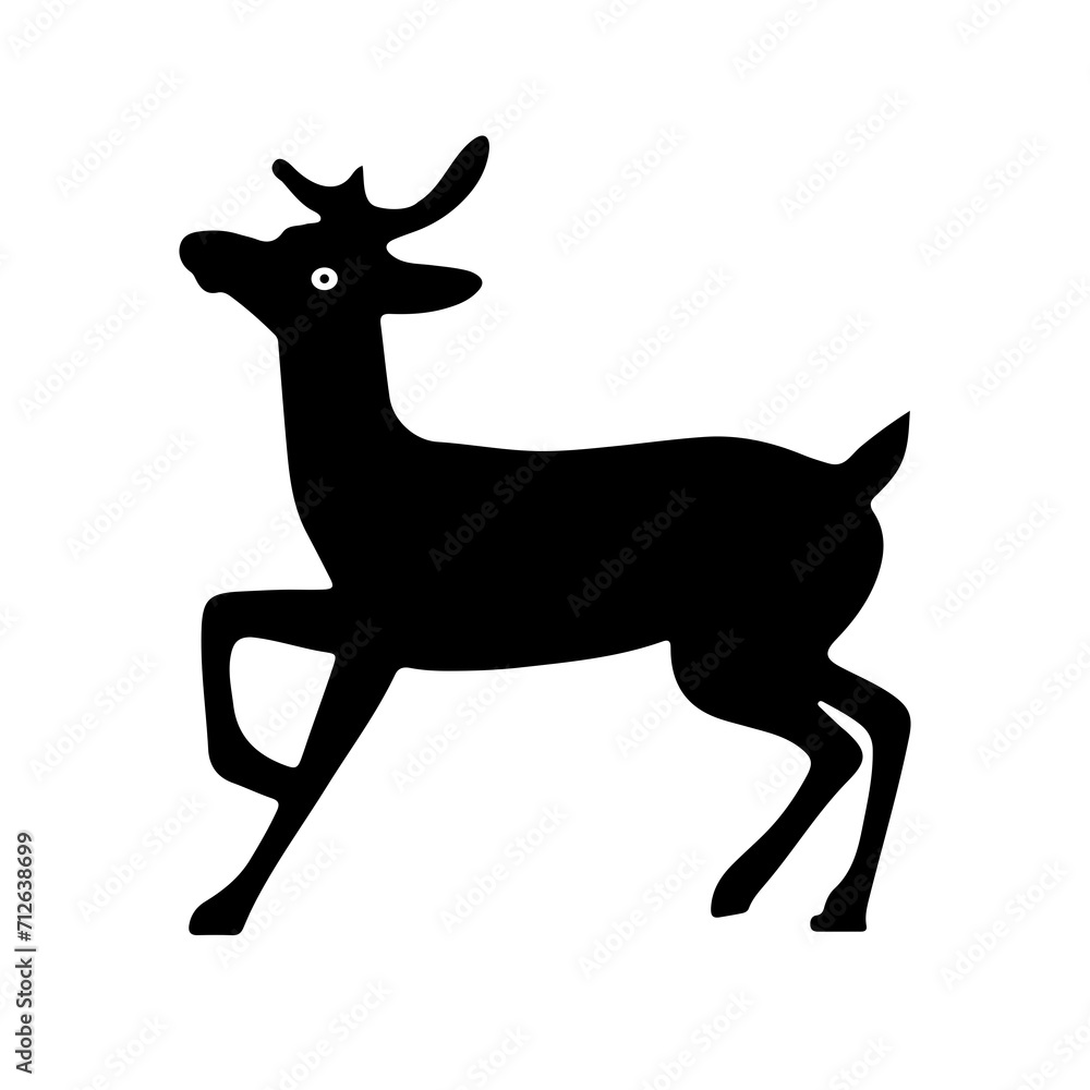 Fototapeta premium silhouette of a deer