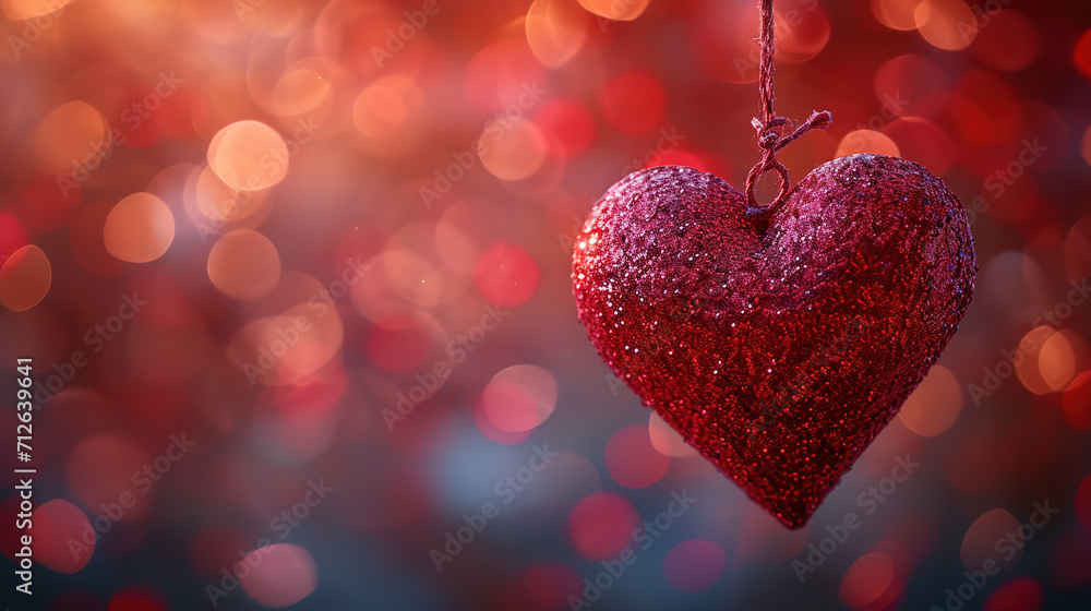 red heart of the bokeh red heart of the bokeh