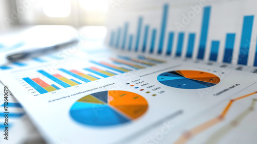 Business statistics, numbers and reports, cost, capital, sales, profit.