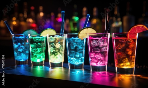 A Vibrant Spectrum of Colorful Beverages