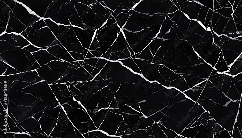 Black marble block texture, high contrast white pattern
