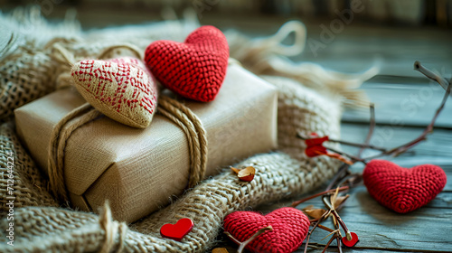 The Valentine's Day gift concept can be based on the use of biodegradable and reusable packages, helping to reduce the negative impact on the environment and preserve natural resources.