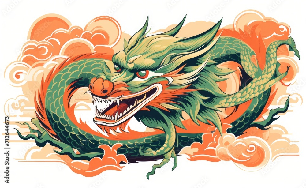 Happy Chinese new year. Chinese new year banner Golden dragon Happy Chinese new year. Chinese new year banner Golden dragon