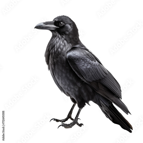 raven isolated on transparent and white background. Generative ai © Dima