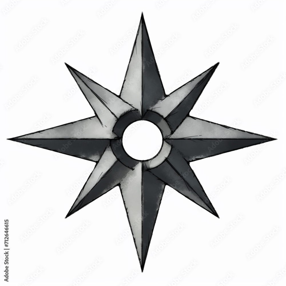 Best ninja star shuriken 3d render white background picture Best ninja star shuriken 3d render white background picture