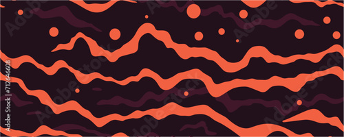 Groovy 70s color background. 70s Background. Topographic map lines background. Groovy wave print. Colorful liquid abstract pattern design. Seamless.