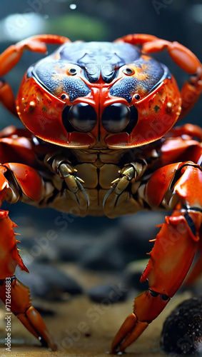 Beautyful Crab is walk on the beaches