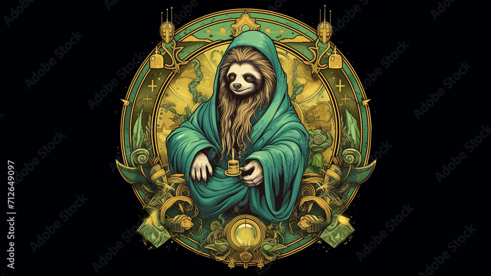multidimensional loki God of mischief Himself as a Sloth