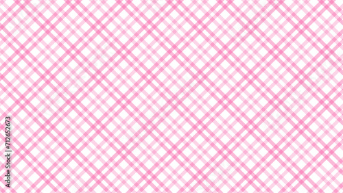 Diagonal pink checkered in the white background 