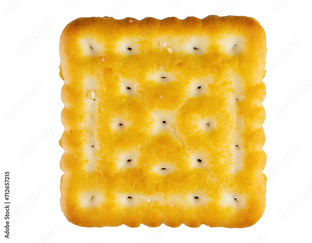 Fototapeta premium golden crispy crackers - isolated