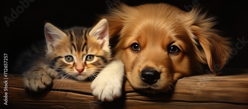 Cat and dog: baby animals © TheWaterMeloonProjec