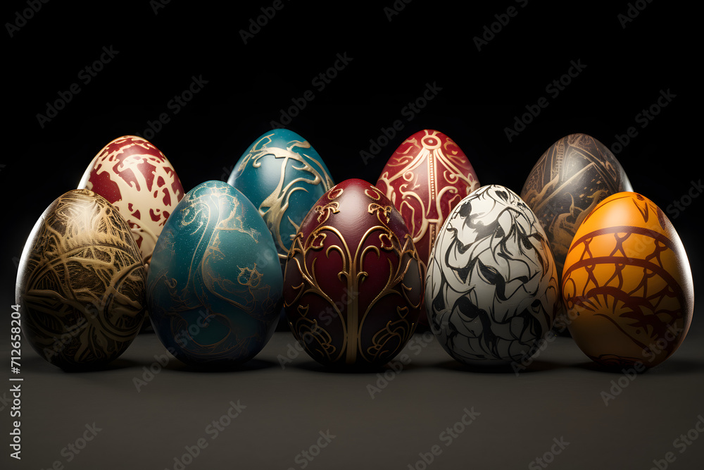 Hand drawn easter eggs, easter, easter egg, egg Hand drawn easter eggs, easter, easter egg, egg