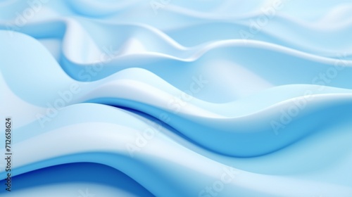 Fantastical festive blue bg. Stylish abstract background, waves on matt surface like landscape made of liquid blue wax with sparkles. Beautiful soft background. 3d render photo