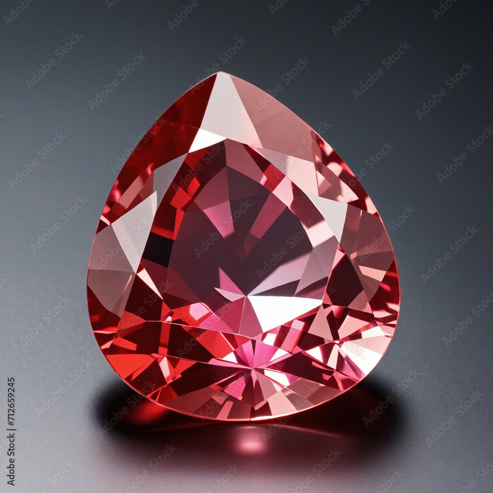 Red Ruby Isolated Gems Red Ruby Isolated Gems