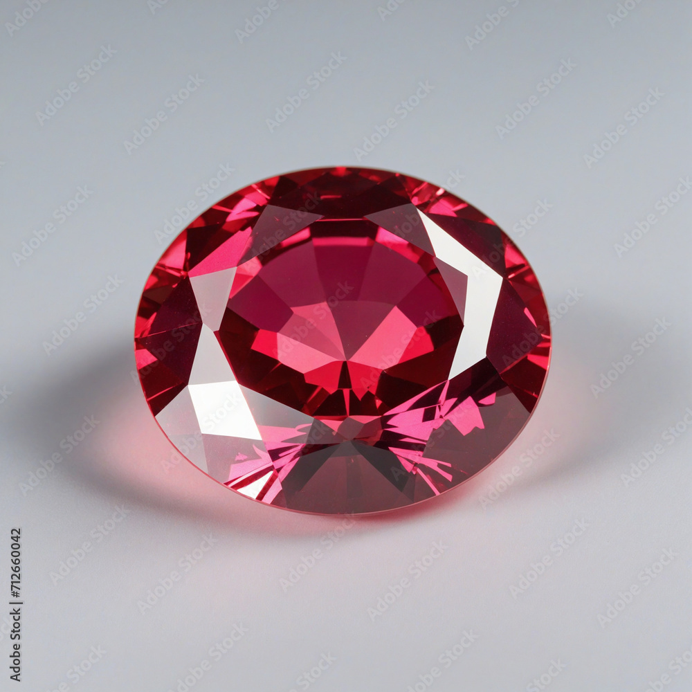 Red Ruby Isolated Gems Red Ruby Isolated Gems